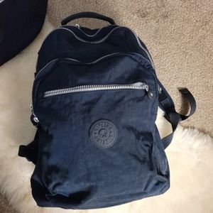Kipling Blue Nylon Backpack